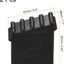 MECCANIXITY Ladder Non-Slip Feet Mat Step Ladder Accessories Rubber Pad Cover Cushion for Ladder Protection Black Pack of 2