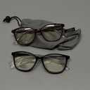 Madison Avenue Square Vintage TR90 Blue Light Blocking Reading Glasses for Women, Anti Eyestrain/Glare Computer Readers