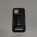 SAMONPOW for iPhone 12 Pro Max Case Wallet with Card Holder [4 Cards] & Stand & Military-Grade Protection Heavy Duty Shockproof Hidden Card Slot Wallet Phone Case for iPhone 12 Pro Max for Women Men (Black)