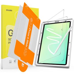 SPARIN Paper Glass Screen Protector for Samsung Galaxy Tab A11 Plus (A11+)/A9 Plus (A9+) 11 Inch, 2 Pack Case Friendly Matte Anti Glare with Auto Application Tray, Write Like on Paper, Pencil Support