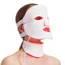 Aesthifae Red Light Therapy Mask for Face and Neck, 7 Colors with NIR Led Face Mask Light Therapy with Eye Protection and Remote, Rechargeable Ergonomic Design for True Anti-Aging Skincare at Home