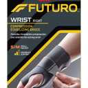 FUTURO Compression Stabilizing Wrist Brace, Right Hand, Small/Medium Size, Provides Support to Injured Wrists, Easy-to-Use Design, Three Straps Provide a Customizable Fit (48400ENR)