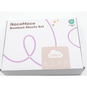 NacoMoco Bassinet Sheets Set 3Pack
