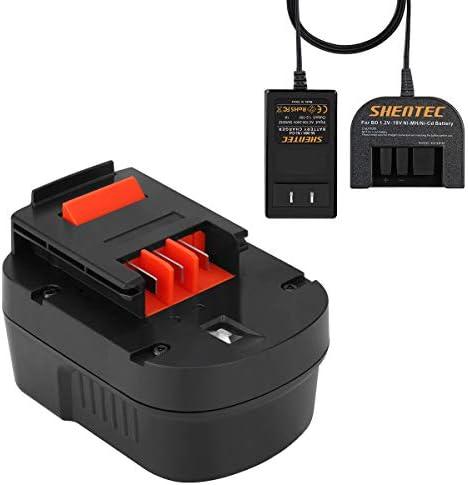 Shentec 3500mAh 12V Battery Compatible with Black and Decker 12V A1712 FS120B FSB12 HPB12 A12 A12-XJ A12EX Firestorm FS120B FS120BX (Battery Charger Included) : Tools & Home Improvement