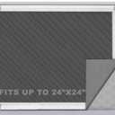 ELEGX Pee Pads Tray Silicone Dog Bedpan Tray, High Edge Puppy Pad Holder Tray for Easy to Clean and Spill Free Dog Bedpan Training Pad Tray with Fixing Buckle (24 INCH x 24 INCH)