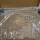 Serene Valley Sink Grid 18-1/8" L x 13-3/8" W, Centered Drain with Corner Radius 3-1/2", NDG1813C, Medium