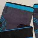 Rakiie Elbow Compression Sleeve 2 Pack, Elbow Brace for Tendonitis and Tennis Elbow, Pain Relief Elbow Brace for Men & Women, Elbow Sleeve Reduce Joint Pain for Tennis, Golfer, Workouts, Blue (M)