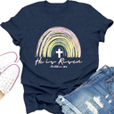 Easter Shirts for Men Christian Easter Shirt Happy Easter  Christian Jesus Tees Casual Long Sleeve Tops XL