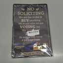 No Soliciting Sign for House,Humorous No Soliciting Sign for Front Door,Humorous Anti-Salesman Door Hanger Outdoor Yard Sign for Home and Front Door,12x8 Inches Weatherproof Aluminum Sign