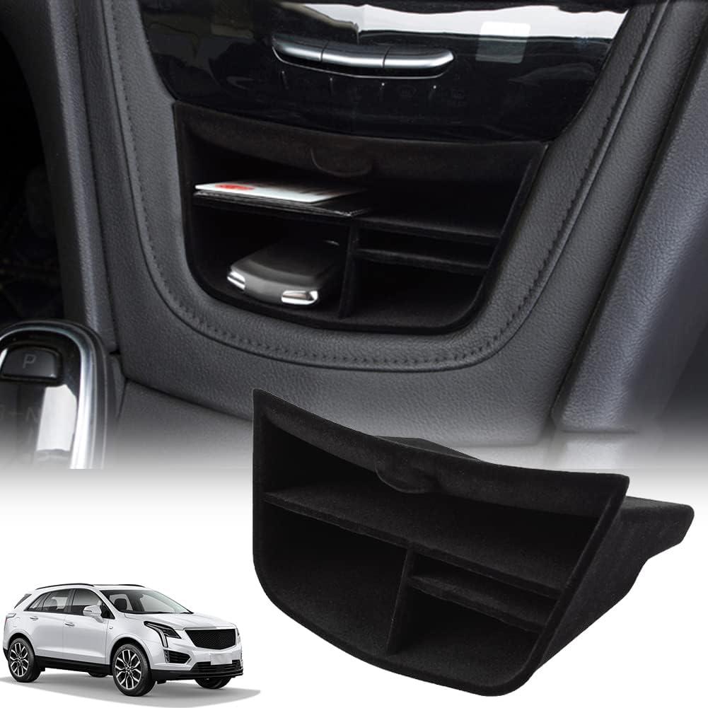 Cadillac XT5 XT6 accessories Central Console Storage Box Compatible with 2023 2022 2021 2020 2019 2018 2017 2016/ 2023-2020 Insert Flocked Storage Organizer Interior Accessories