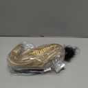 Clip on Ponytails for Women - 10 Inch Short Ponytail Extension, Straight Pony Tails Hair Extensions, Synthetic Hair Extensions Ponytail, Clip in Ponytail (Color: Ash Blonde with White Highlights)