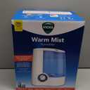 Vicks Warm Mist Humidifier FilterFree 1Gal Tank, Auto ShutOff, Night Light, VapoPad and VapoSteam Compatible (White)