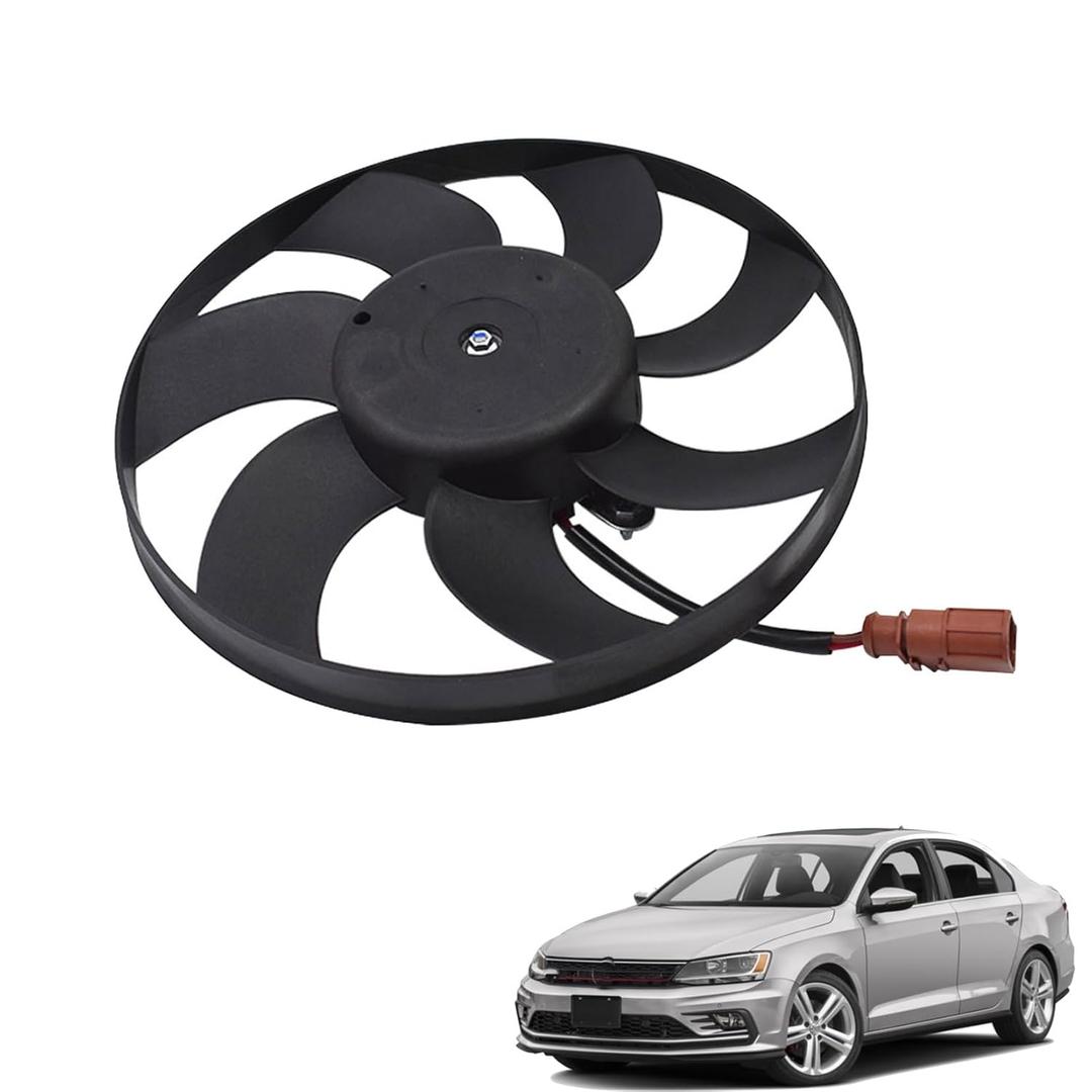 Radiator Cooling Fan Replacement for Je-TTA 2005-2014 Replacement for A3 2006-2013 Replacement for P-assat 2006-2012 1K0959455ET Right