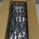 Magnetic Spice Rack for Refrigerator Seasoning Organizer for Spice Fridge Shelf storage Magnetic Shelf with Hook for Oven (4pack-Cut out-Black)