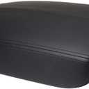 A ABIGAIL Center Console Armrest Cover for 2008 2009 2010 2011 2012 Honda Accord Auto Leather Suture Console Lid Cover Replacement (Black)