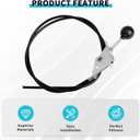 055-8020-00 055802000 Throttle Control Cable Compatible with Bad Boy ZT Elite, Maverick, MZ Magnum, MZ Rambler, Compact Outlaw, Walk Behind Lawn Mower