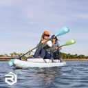 SUP Paddle - Paddle Board Paddle 4 Piece Stand Up Paddleboard Paddles Lightweight Floating Kayak Paddle - Light Blue - Lake Green - Light Green