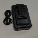 Cell Phone Stand with Wireless Bluetooth Speaker and Anti-Slip Base HD Surround Sound Perfect for Home and Outdoors with Bluetooth Speaker for Desk Compatible with iPhone/ipad/Samsung Galaxy (Black)