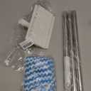 Snap Grip Mini Mop - Zero Touch No Wash Lazy Mop, Compatible with Swiffer & Face Towels, Adjustable for Wet/Dry Floors, Tile, Hardwood, Corners (5 Reusable Cloths)