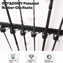 OJYDOIIIY Wall Mount Fishing Rod Holders,Vertical Fishing Pole Storage Rack for Garage 2 Packs