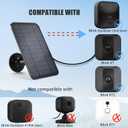 Solar Panel for Blink Camera, Solar Panel Compatible with Blink Outdoor (3rd Gen) XT XT2 Camera, IP65 Waterproof, 13.12ft Cable, Wall Mount