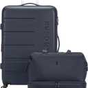 SwissGear 7366 Signature Hardside Expandable Luggage with Spinner Wheels and TSA Lock, Weekender Tote, Navy, 2-Piece Set (Weekender/27)