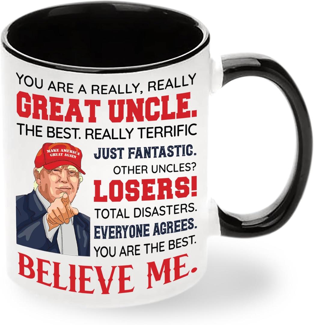 Uncle Gifts - Uncle Christmas Gift From Niece Nephew - Fathers Day, Birthday, Christmas Idea - Funcle Ceramic Mug 11oz