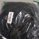 Black Lace Swag Valance for Kitchen Windows Embroidered Beaded Swag Waterfall Valances with Tassels Trims for Living Room Bedroom Rod Pocket 1 Panel (W59 Inch, Black)