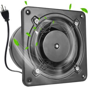 Exhaust Fan, 308CFM High Airflow Bathroom Kitchen Exhaust Fan with Anti-backflow Valve, Wall Exhaust Fan Ceiling Extractor Fan Garage Attic Fan Household Through-The-Wall Ventilation Fan