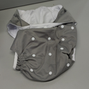 Adult Cloth Diaper Cover Nappy Reusable Washable Adjustable for Disability Incontinence Person (Grey)