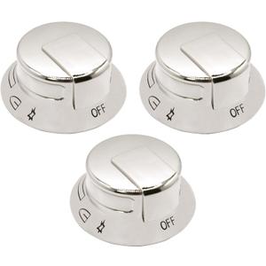 318569904 Cooktop Burner Control Knob Compatible with Frigidaire Electrolux Replaces 3514026 AP5809436 PS9495257 EAP9495257(3Pack)