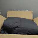 PHF 7 Pieces California King Comforter Set, Lightweight Bed in A Bag & 18" Sheet Set for All Season, Ultra Soft Cozy Bedding with Comforter, Sheets, Pillowcases & Shams, Dark Grey