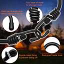 24" Heavy Duty Bungee Cords with Hooks, Black 4 Pack Industrial Grade Heavy Duty Straps Outdoor for Bikes, Tie Downs, Camping & Cars,Bungee Cord Tie Downs