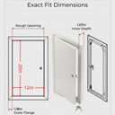 12x20 Steel Access Panel with Keyed Lock for Drywall Valves