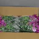 32 Pcs Faux Petunias Artificial Flowers For Outdoors, UV Resistant Fake Petunias Plants Realistic Silk Flowers for Porch Front Door Garden Window Outside Decor (32, White,Yellow,Purple,RedViolet)