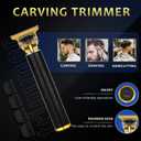 Hair Clippers for Men with LED Display, 4-Piece Cordless Grooming Kit with Hair Clipper, Beard Trimmer, Foil Shaver & Nose Trimmer, Complete Set for Home Barber