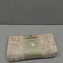 a moment Khaki Reversible Pillow Covers 2 Pack - Farmhouse Chenille Throw Pillows, Neutral Textured Decorative Throw Pillow Covers with Border for Couch Sofa Bed (12x20 Inch, No Insert)