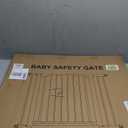 36" High Extra Tall Dog Gate, 29.6"-40.5" Wide Pressure Mounted Tall Baby Gate for Dog, Auto Close Pet Gate with Door for Stairs,Doorways,House,Black