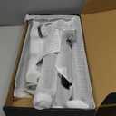 Camping Chair Wall Storage for Garage, Metal Camping Chair Storage Rack Wall Holder, Floating Shelf, 4 Hooks, Stainless Steel, Beach Chair Rack, Umbrella Holder, Garage Chair Organizer, Matte Black (36 IN)