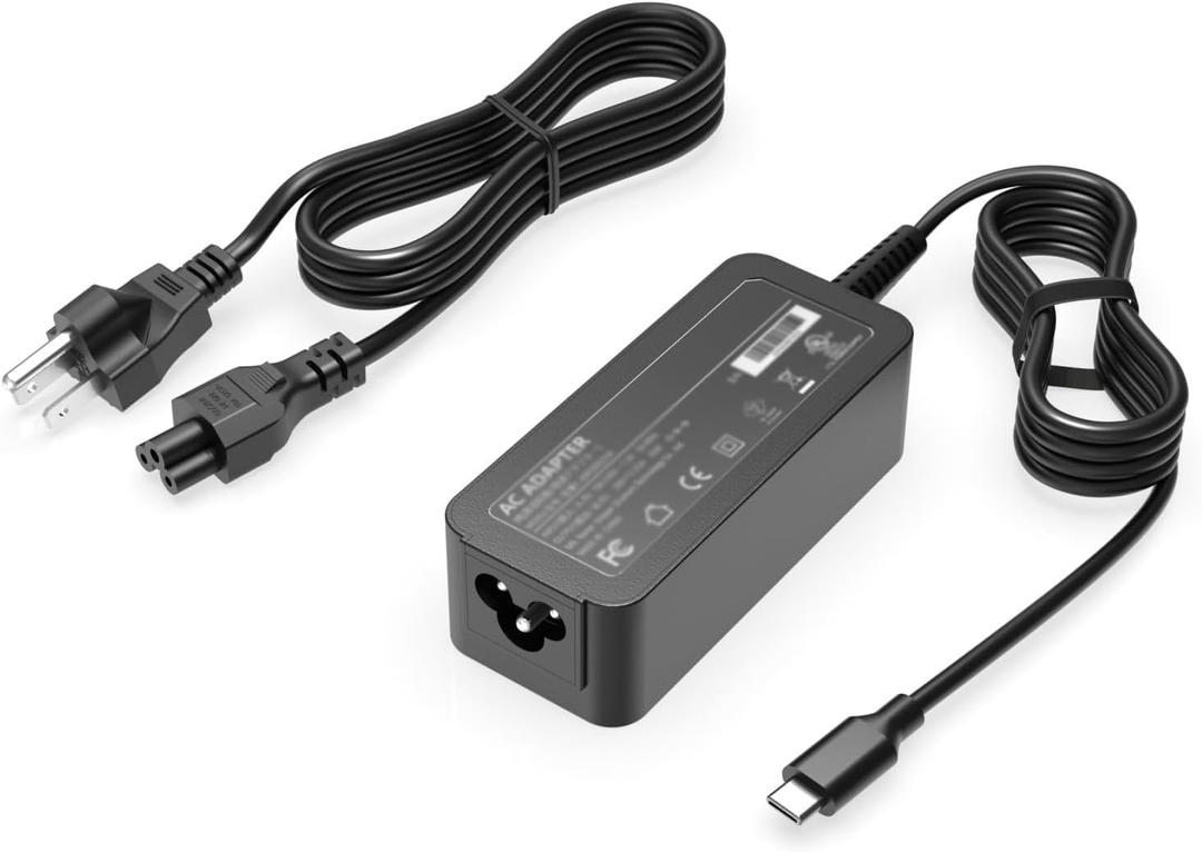 45W USB C Charger Replacement for Lenovo ADLX45YLC3D ADLX45YLC2D ADLX45YCC2D ADLX45YLC3A ADLX45YDC2D ADLX45UDCG2A ADLX45YCC2A ADLX45YDC3D ADLX45UDCU2A ADLX45ULCU2A ADLX45YCC3D ADLX45YLC2A Laptop