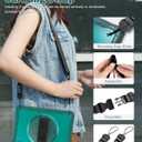 Case for iPad (A16) 11th/10th Generation 11''/10.9'' 2025/2022 Kids with Pencil Holder 360Rotate Handle Strap/Stand (Dark Green)