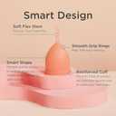 Saalt Soft Menstrual Cup Reusable Period Cup Made for Comfortable, Leak-Free Protection Up to 12 Hours BPA & Latex Free Includes Cup & Carry Bag (Small, Desert Blush)