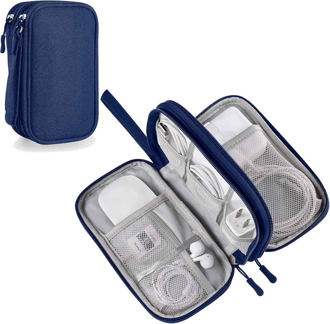 Travel Accessories Organizer Case, Tripped Gear Carrying Pouch for Electronics & Tech Essentials, Charger & Cords, Cables Medium