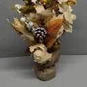 CRCZK Thanksgiving Maple Leaf Table Tree Decoration Thanksgiving Pumpkin Artificial Tree Decorations Inddoor Fall Table Centerpiece Decor for Party Home Kitchen Autumn Tray