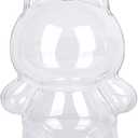 Protective Case Compatible with LABUBU Doll - Crystal-Clear Hard Display Box with Keychain & Dustproof Cover, Secure Backpack Hooks for Shelf/Outdoor Showcase (Doll Not Included)Standing