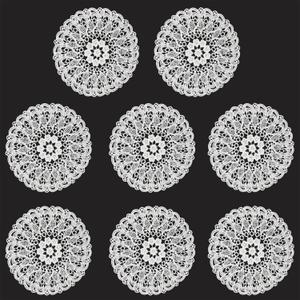 8 Pieces Doilies 10 Inch Crochet Round Lace Doily Handmade Placemats Crocheted Coasters, White Astilbe