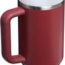 STANLEY Quencher H2.0 Tumbler with Handle and Straw 40 oz | Flowstate 3-Position Lid | Cup Holder Compatible for Travel | Insulated Stainless Steel Cup | BPA-Free | Cranberry