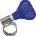 YDS Butterfly Stainless Steel W2 Hose Clamp, Turn Key, 8-12 mm (5/16" to 1/2") Diameter Ranger, 9 mm Bandwidth (Pack of 10)