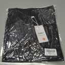 ATHMILE Womens Long Sleeve Shirts Pleated Business Casual Basic Tunic Tops Fall Tees Clothes (Black, XXL)