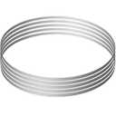 VEVOR Band Saw Blade, 65x0.6x0.02 inch, 5 PCS/Pack Meat Bandsaw Blades for Replacement, 65Mn Carbon Steel Blade, 3 TPI Meat Cutting Blade Wrapped by Rust-Proof Paper, for Commercial Bone Saw Machines